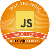 Logo: W3C JavaScript Training